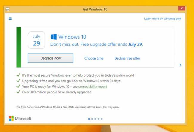 Рекламу обновления до Windows 10 наконец удаляют