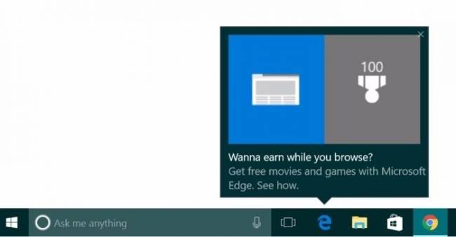 Microsoft подкупает пользователей Edge бонусами