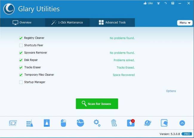 Glary Utilities – очередная, качественная программа чистильщик 