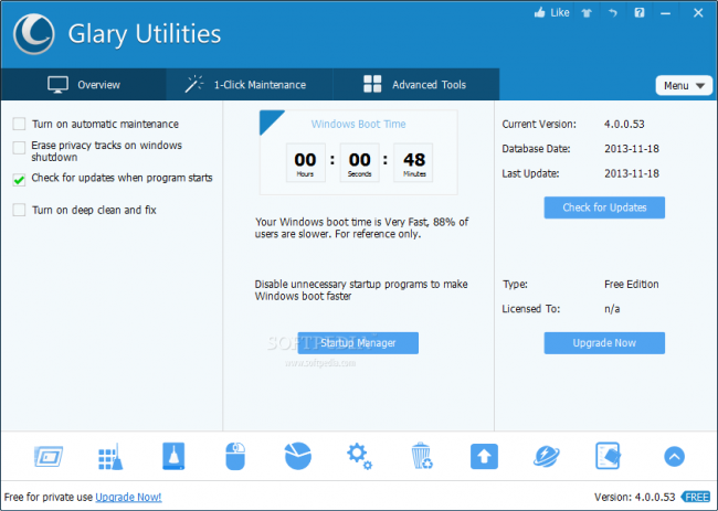 Glary Utilities – очередная, качественная программа чистильщик 