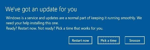 Windows 10 Creators Update позволит откладывать обновления