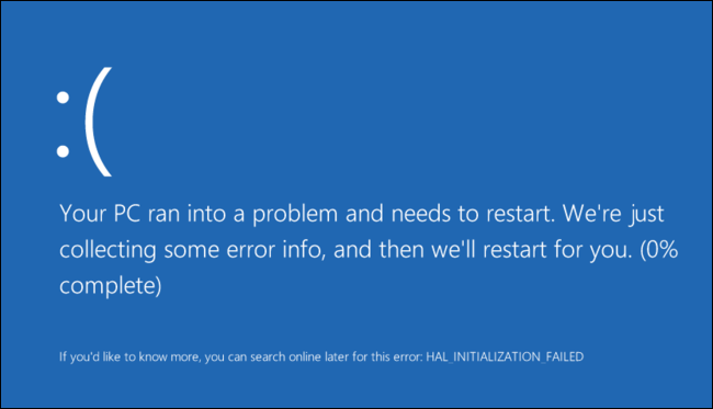 Октябрьское обновление Windows 10 вызывает синий экран