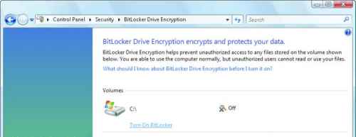 Защита данных с помощью шифрования диска BitLocker